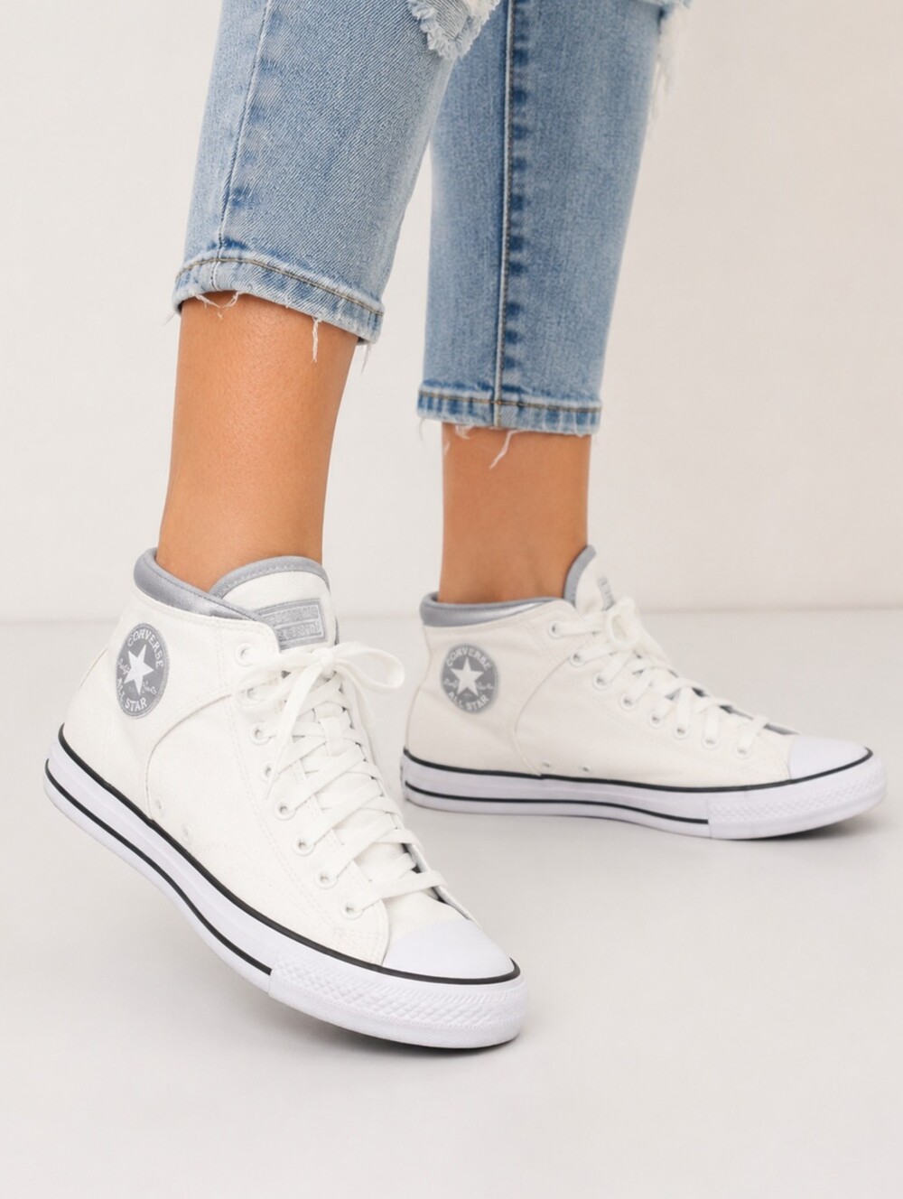 CONVERSE | Chuck Taylor Allstars High Street Mid "White Wolf Grey"